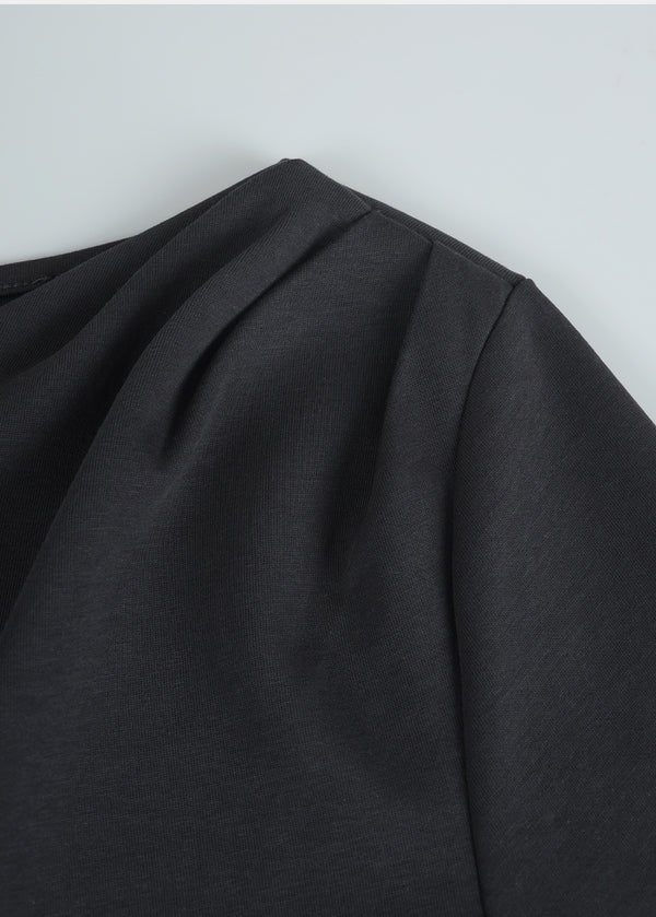 Meli Shirring Slit Tee