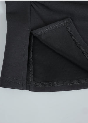 Meli Shirring Slit Tee