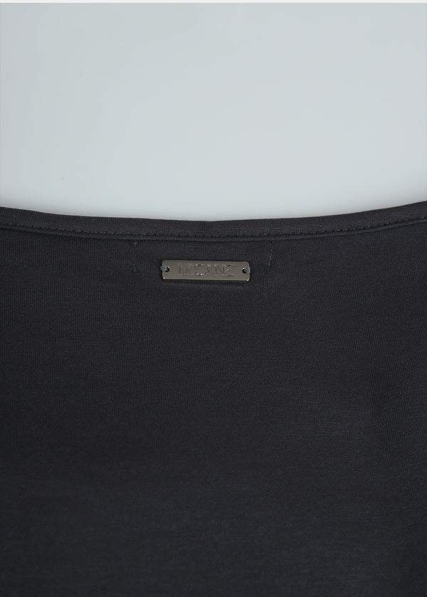 Meli Shirring Slit Tee