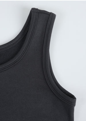 Mena Sleeveless-Fold Skirt Setup