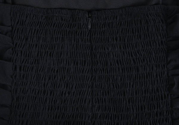 Mesmerize Bustier Shirring Lace Dress