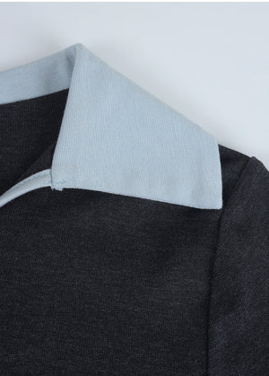 Mia Contrast Collar U-neck Tee