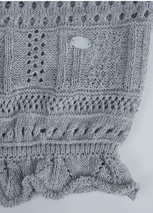 Milky Shell Crochet Cardigan