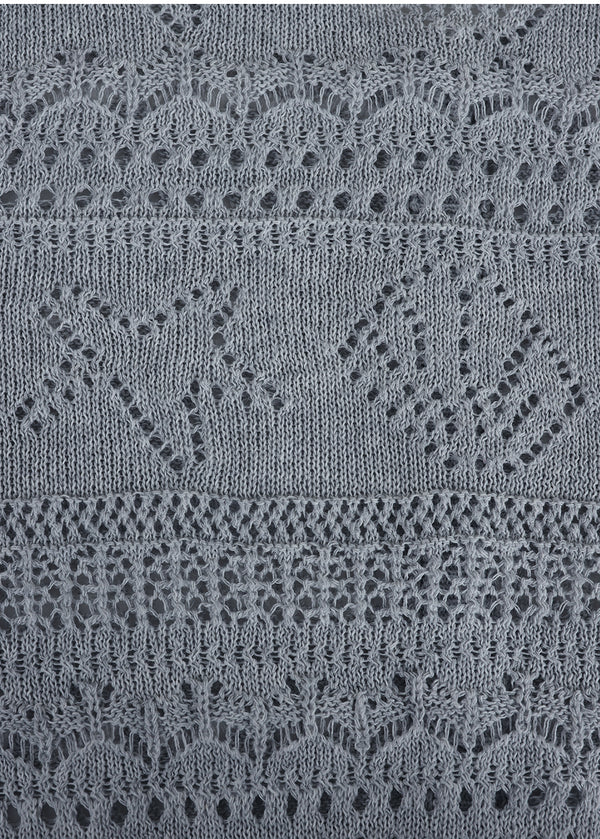 Milky Shell Crochet Cardigan