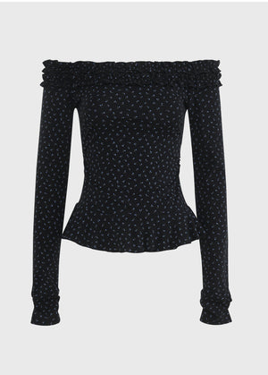 Minnie Off-Shoulder Frill Tee