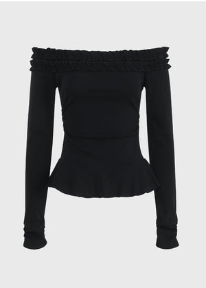 Minnie Off-Shoulder Frill Tee