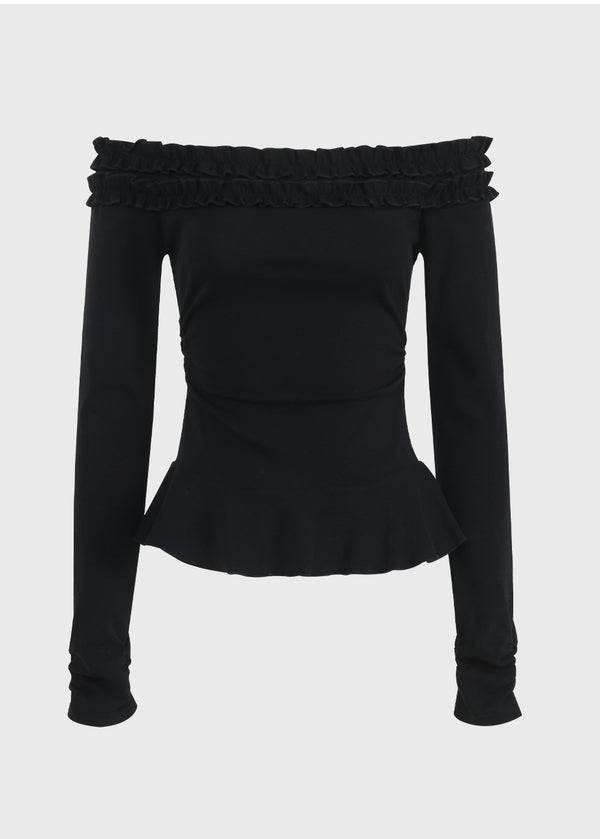 Minnie Off-Shoulder Frill Tee