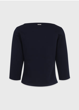 Miva Boatneck Quarter Sleeve Tee