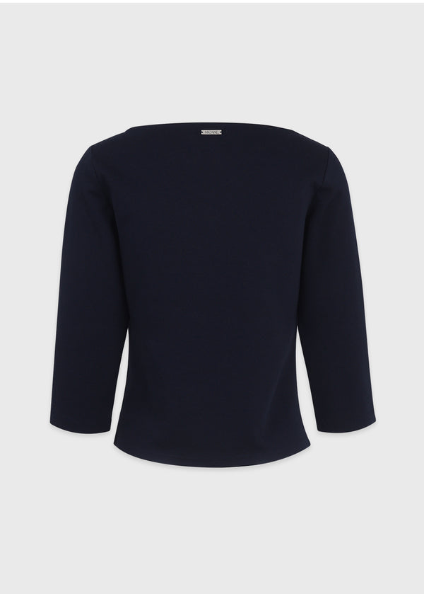 Miva Boatneck Quarter Sleeve Tee