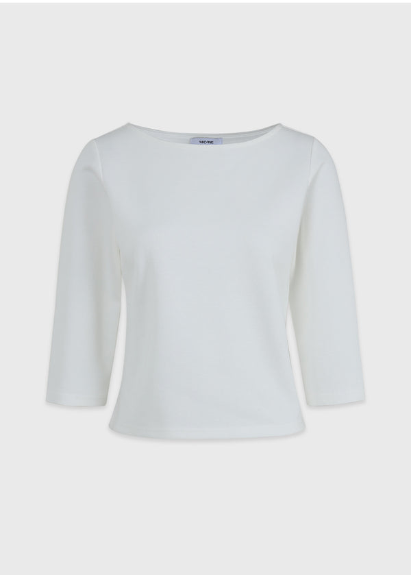 Miva Boatneck Quarter Sleeve Tee
