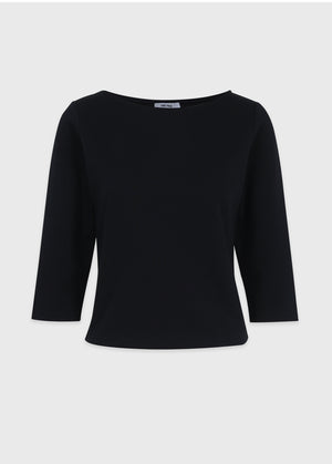 Miva Boatneck Quarter Sleeve Tee