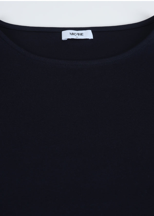 Miva Boatneck Quarter Sleeve Tee