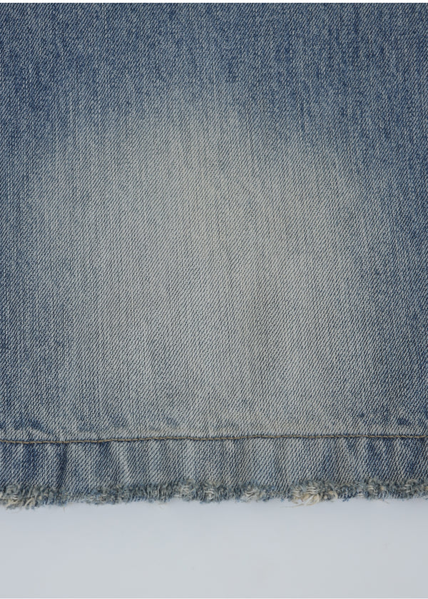 Molly Scratch Wide Denim Pants