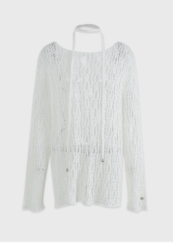 Nana Over Fit Netting Knit-Strap Setup