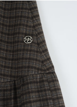 Naomi Check Cancan Long Skirt