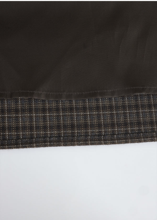 Naomi Check Cancan Long Skirt