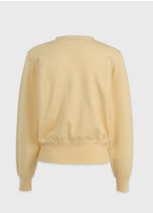 Neat V-neck Cadigan Yellow