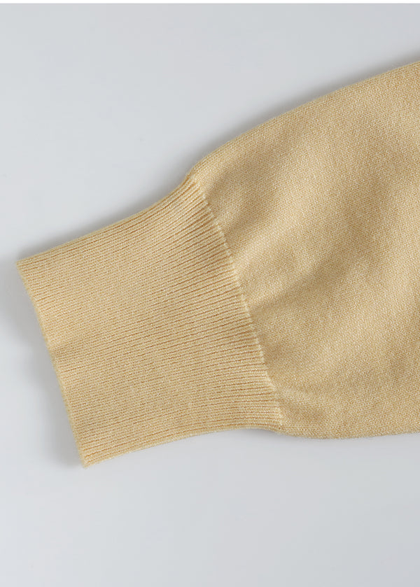 Neat V-neck Cadigan Yellow