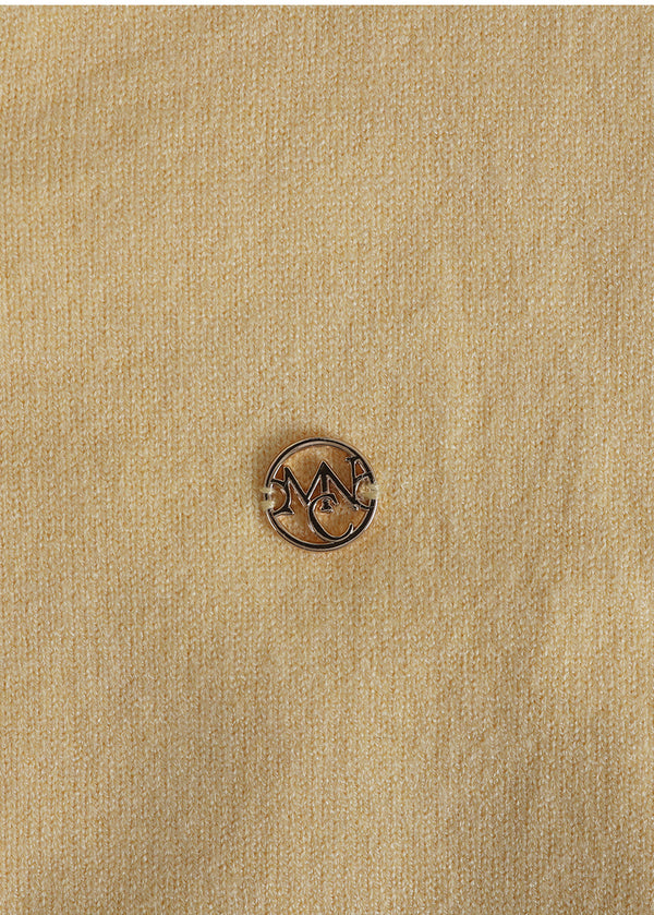 Neat V-neck Cadigan Yellow