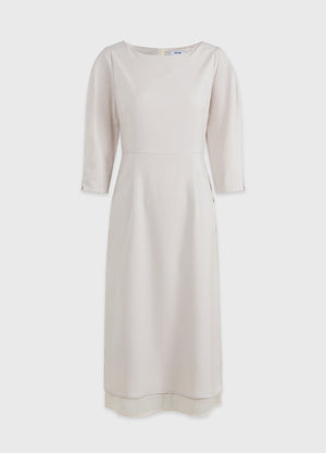 Noen Boatneck Layered Dress
