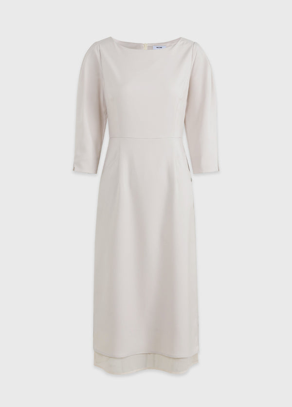 Noen Boatneck Layered Dress