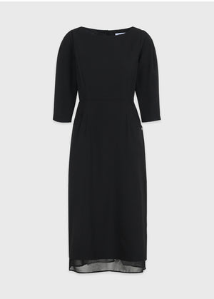 Noen Boatneck Layered Dress