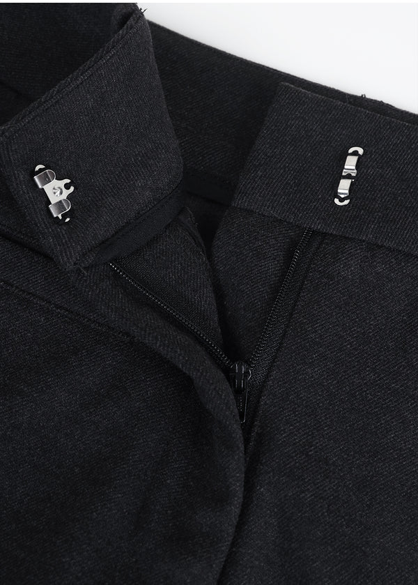 Nour Low Rise Semi Flare Slacks