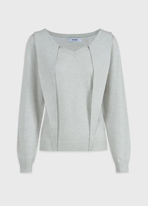 Nox Tie-V-Neck Knit