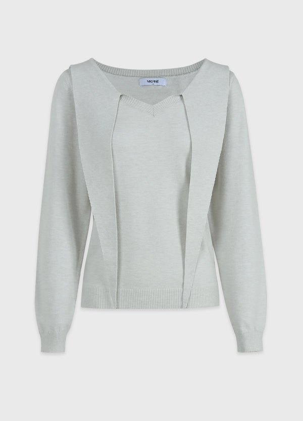 Nox Tie-V-Neck Knit