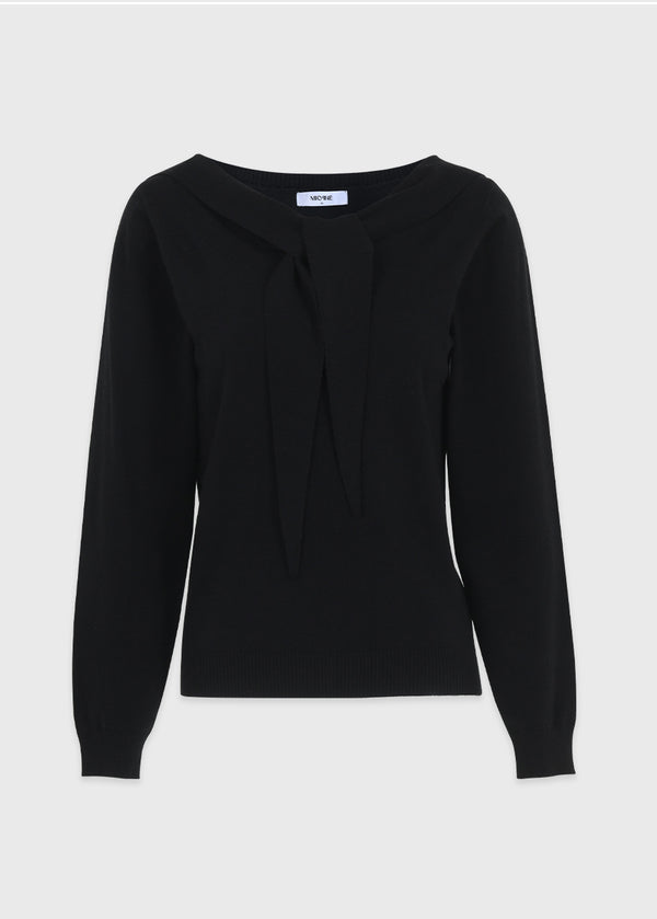 Nox Tie-V-Neck Knit
