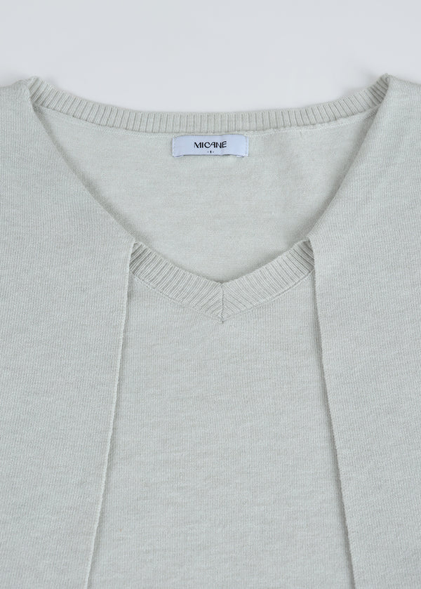 Nox Tie-V-Neck Knit