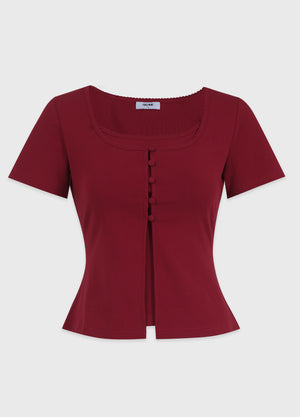 Owen Button Cardigan-Sleeveless Setup