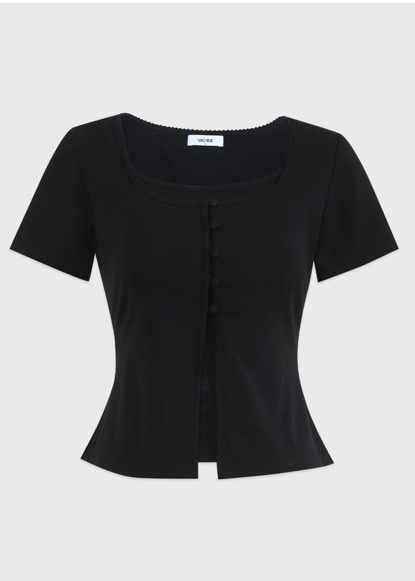 Owen Button Cardigan-Sleeveless Setup