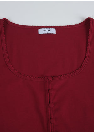 Owen Button Cardigan-Sleeveless Setup