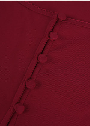 Owen Button Cardigan-Sleeveless Setup