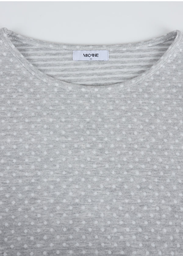 Paula Dot-Stripe Coloring Tee