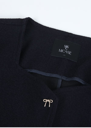 Poppy Ribbon Point Tweed Jaket