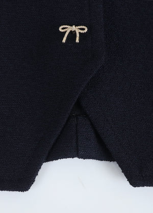 Poppy Ribbon Point Tweed Jaket