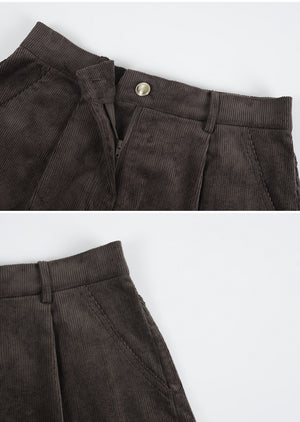 Posh Corduroy Own Tuck Short Pants