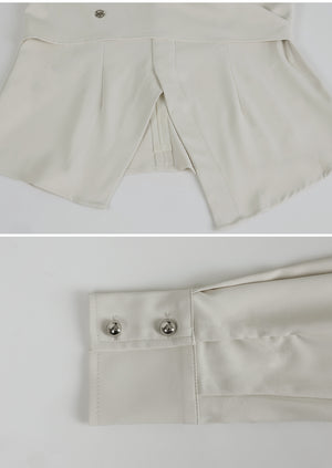 Poshly Neck Point Wrap Blouse