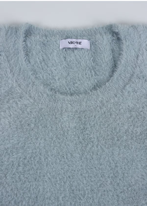 Powdery U-neck Knit
