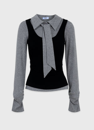 Ronan Layered Tie Tee