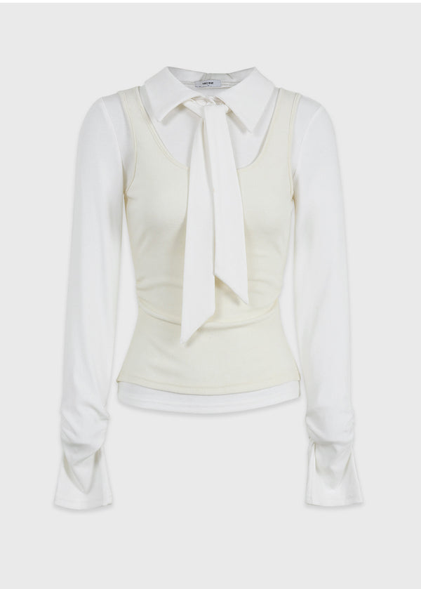 Ronan Layered Tie Tee