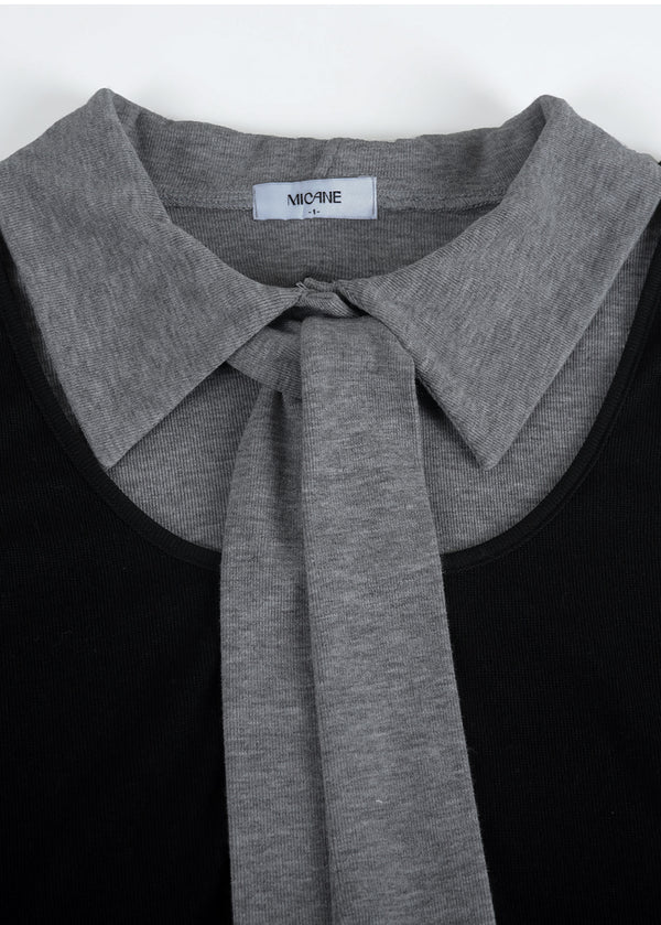 Ronan Layered Tie Tee
