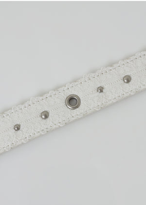 Rubina Western Lace-Leather Belt