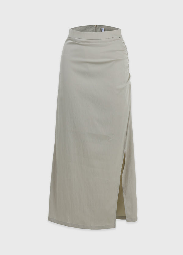 Rustle Shirring Maxi Skirt