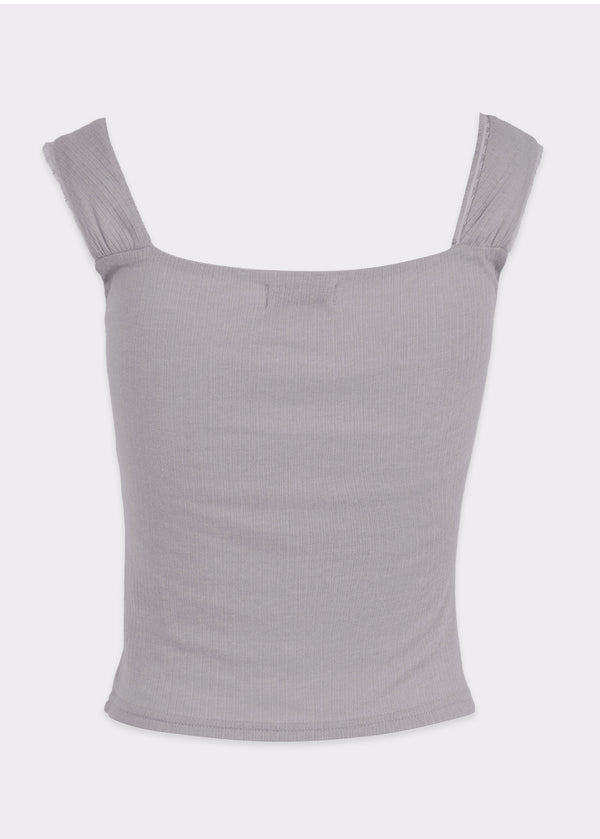 Seli Cardigan-Lace Twist Sleeveless Setup