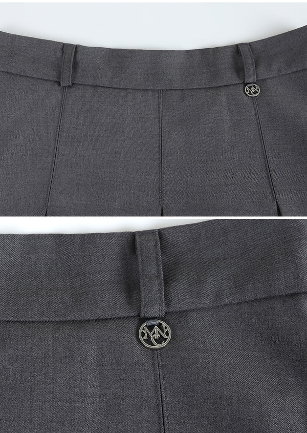 Sensible Pleats Long Skirt