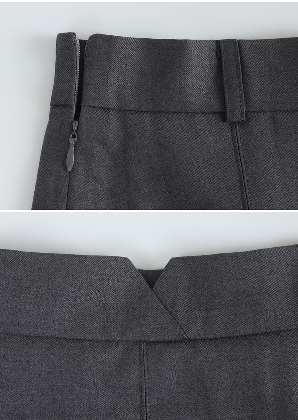 Sensible Pleats Long Skirt