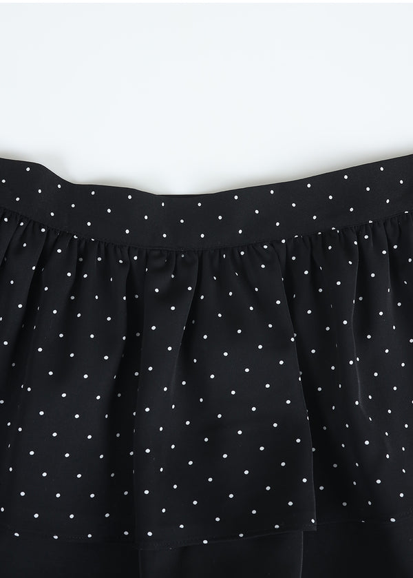 Serena One-off Shoulder Blouse-Dot Rap Skirt Setup